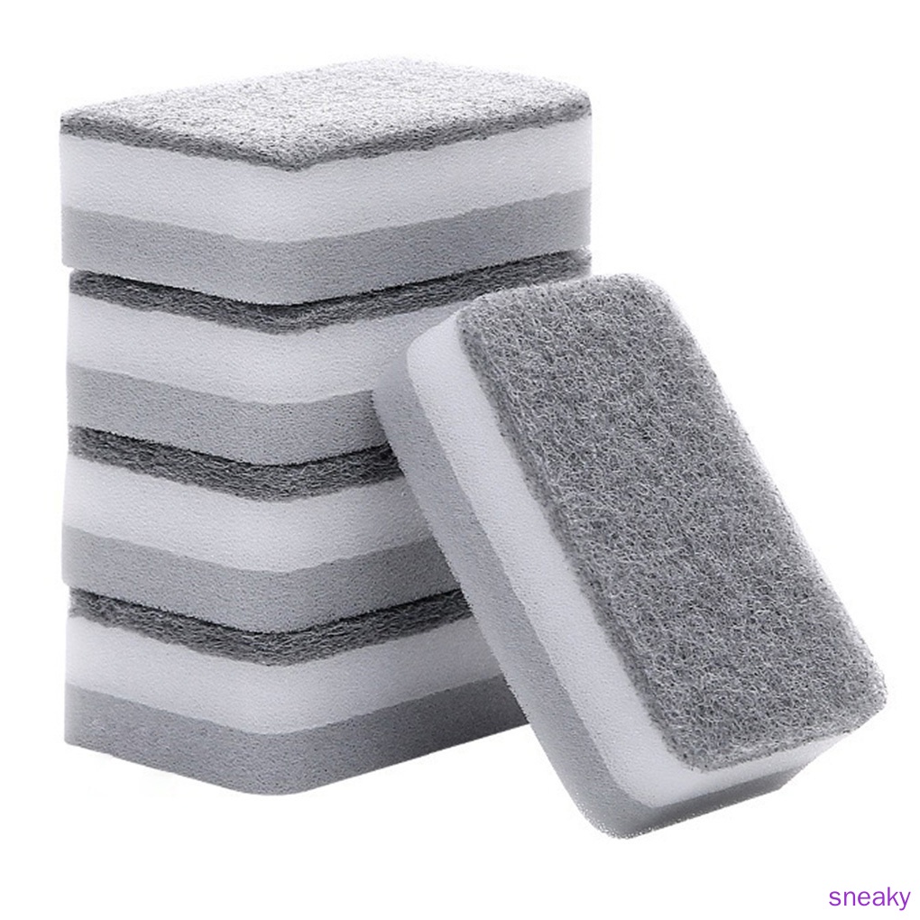 Set 5 Miếng Bọt Biển Rửa Chén Hai Mặt Tiện Dụng Cho Nhà Bếp
