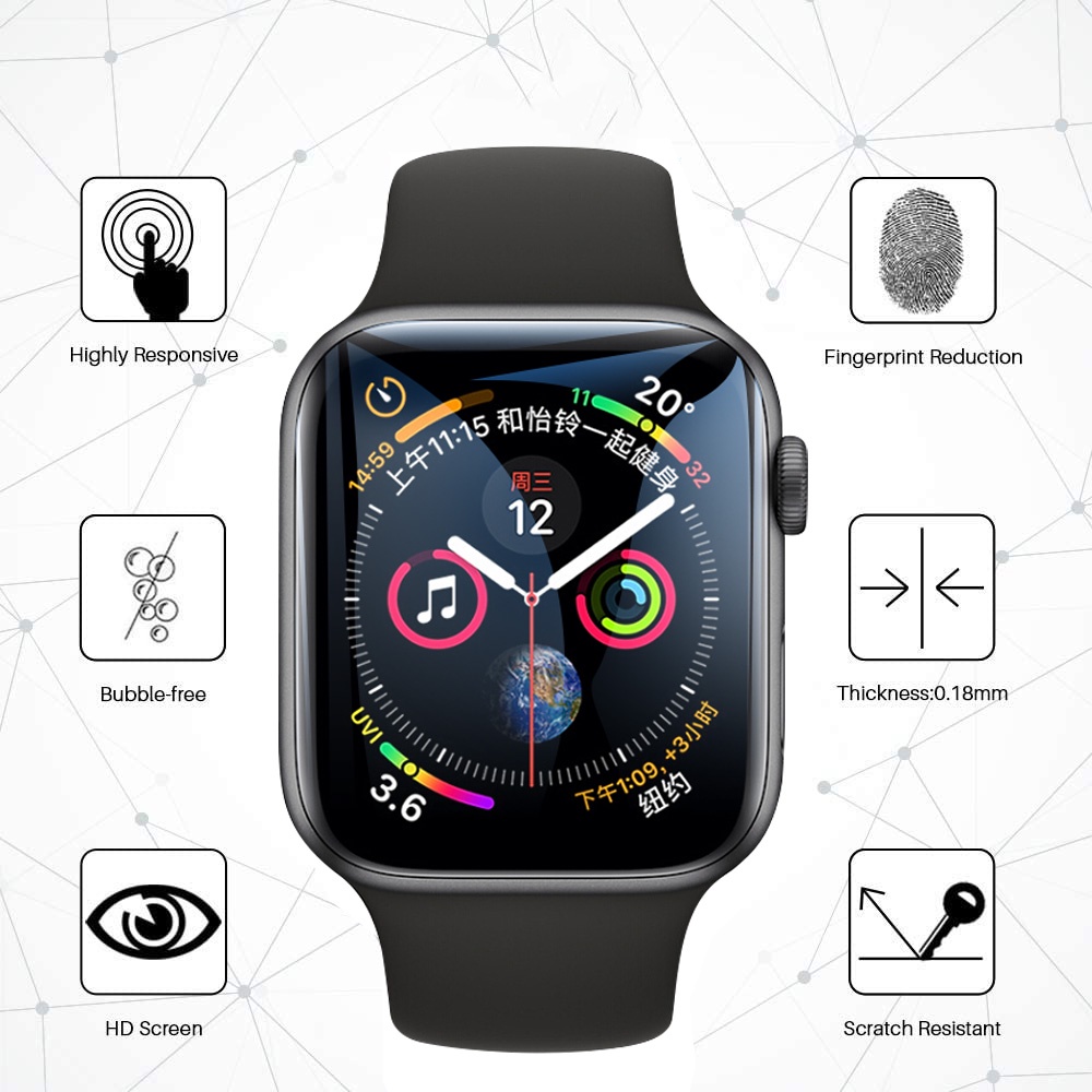 Kính Cường Lực Bảo Vệ Màn Hình Cho iwatch 7 6 5 4 se 45mm 41mm 44mm 40mm 42mm 38mm