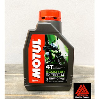 Nhớt xe tay ga MOTUL SCOOTER EXPERT LE 10W40 800ML - MT1040