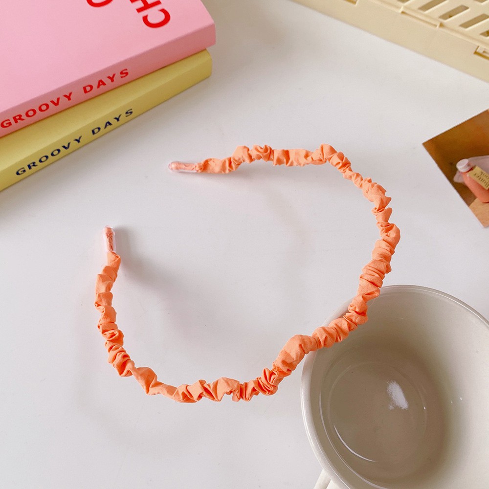 Băng Đô Cài Tóc Bằng Vải Màu Sắc Đơn Giản Dành Cho Nữ