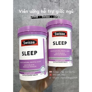 Viên uống hỗ trợ giấc ngủ ngon Swisse Sleep 100 viên