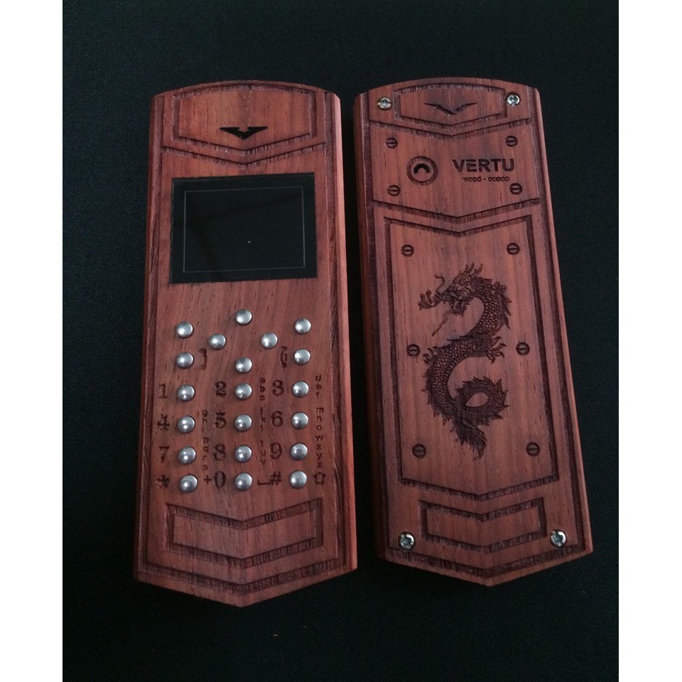 Vỏ gỗ cho điện thoại 1280 mẫu Trống đồng