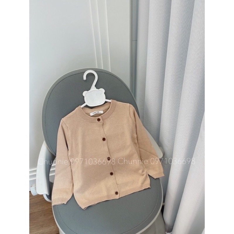 Áo khoác len mỏng cardigan thu đông bé trai bé gái Chunnie Shop