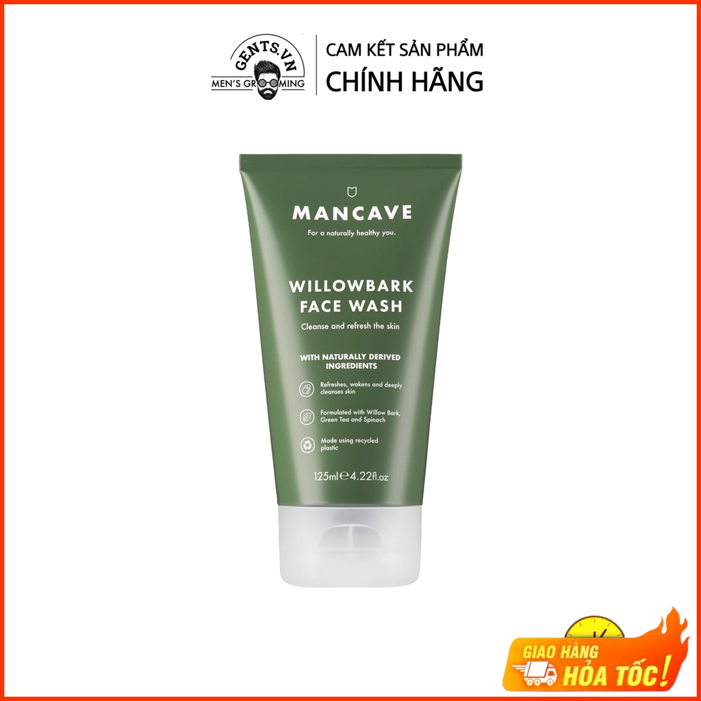 Sữa rửa mặt cho nam ManCave Willowbark Face Wash 125ml