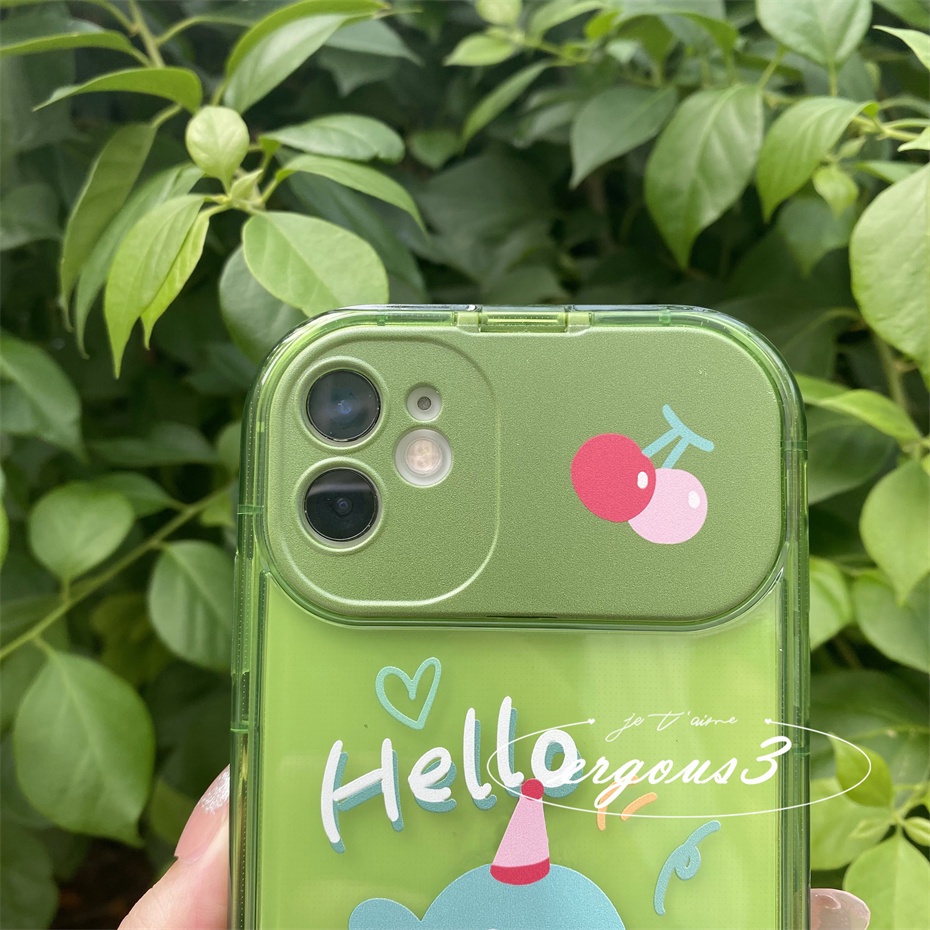 Ốp Điện Thoại Mềm Họa Tiết Người Ngoài Hành Tinh Có Gương Soi Cho iPhone 13 12 11 Pro Max X XR Xs Max