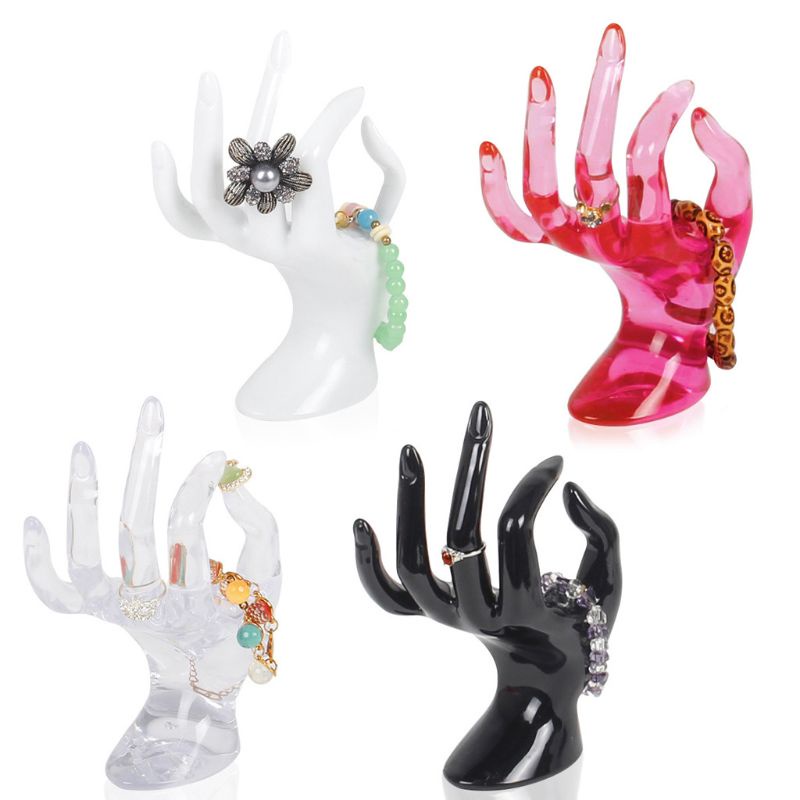 TAK Mannequin OK Hand Finger Glove Ring Bracelet Bangle Jewelry Display Stand Holder
