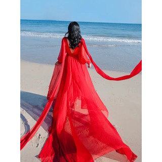 Đầm maxi boho,váy du lịch chụp ảnh