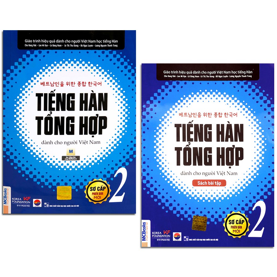 Sách -  Tiếng Hàn tổng hợp dành cho người Việt Nam – Sơ cấp 2 + sách bài tập (combo 2q, lẻ tùy chọn)