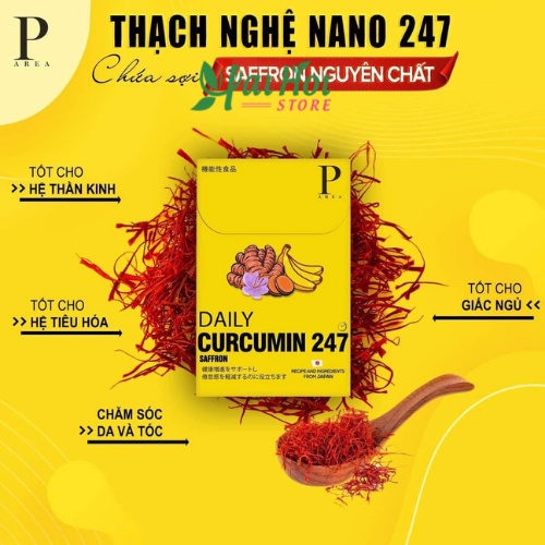 Thạch Nghệ Saffron Vị Chuối 247 Nano Japan