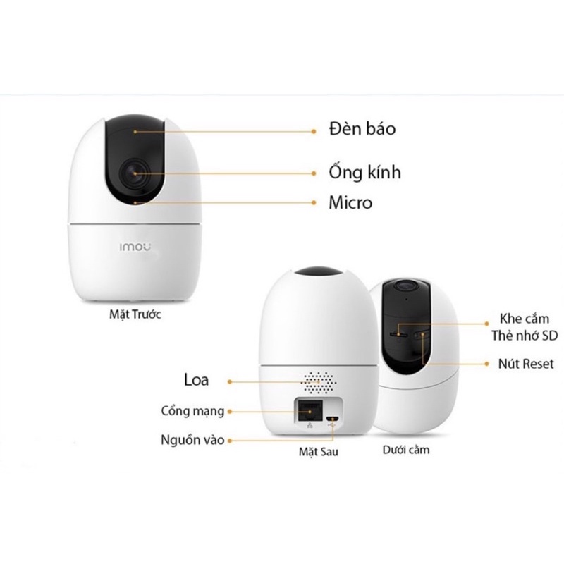 Camera Imou IP Wifi Không Dây Siêu Nét A42P 4Mp 2K, Xoay 360 độ 1440P - hàng chính hãng, bảo hành 2 năm