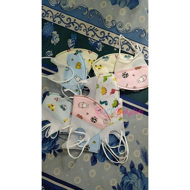 Khẩu trang trẻ em. Khẩu trang trẻ em 3D kháng khuẩn cao cấp, nhiều hình tái sử dụng được
