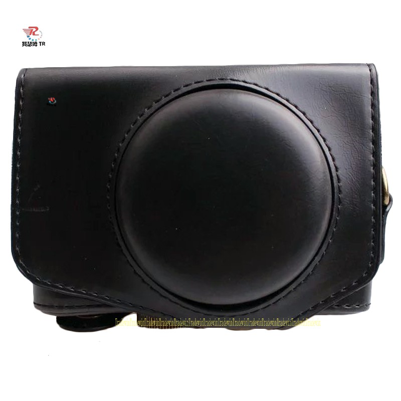 Bao Da Pu Cho Máy Ảnh Canon Powershot Sx740 Hs Kèm Dây Đeo Vai