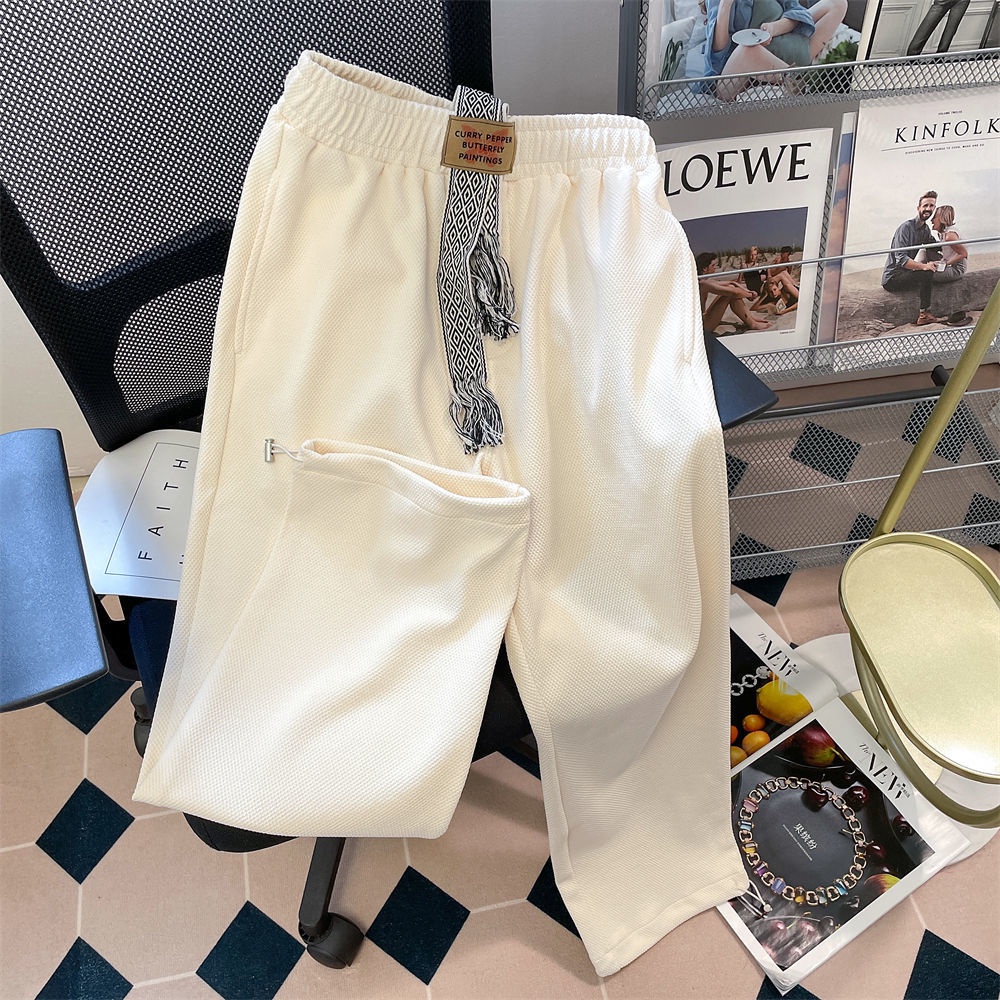 Quần Thể Thao Lưng Cao Ống Rộng Thời Trang Mùa Thu