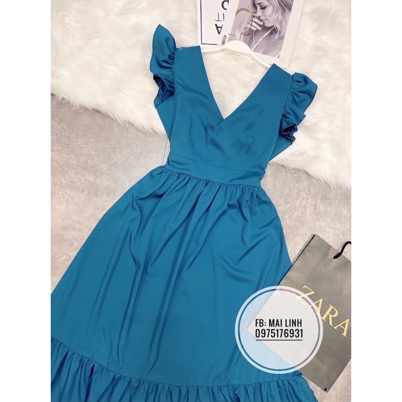 ⚡️BÁN SỈ⚡️Đầm maxi xanh tay bèo | BigBuy360 - bigbuy360.vn