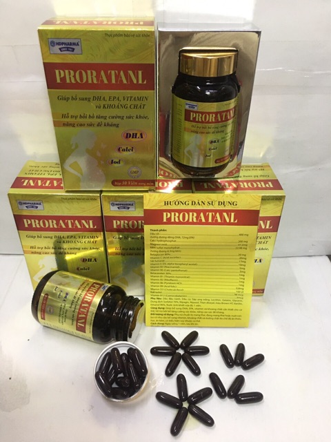 Proratanl Viên bổ bà bầu Bổ sung sắt, acid folic, vitamin cho phụ nữ mang thai và cho con bú