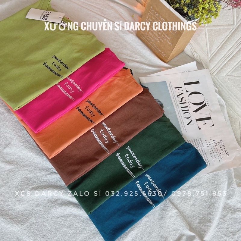 áo thun 3158 ✨ FREESHIP ✨ mẫu yesterday basic áo thun cotton nam nữ