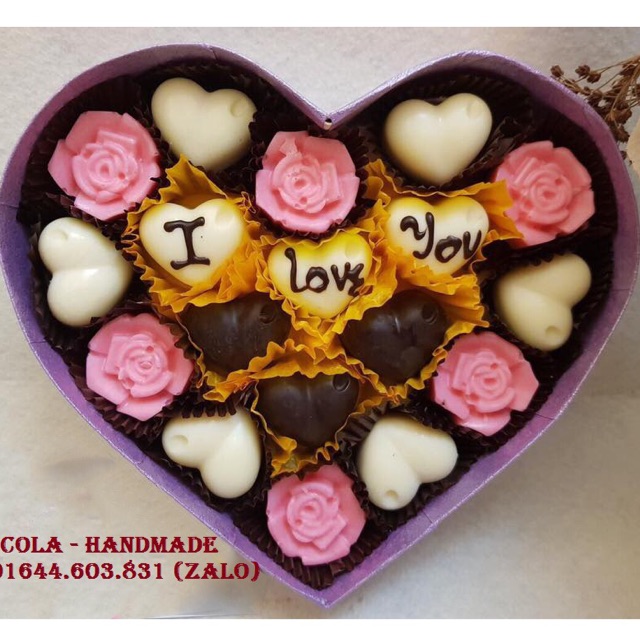 Socola Valentine mẫu i love you