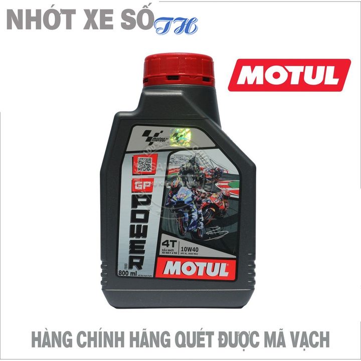 Nhớt xe máy Motul GP Power 10W40 0.8 lít dùng chung cho xe số và tay ga