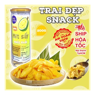 Xả kho mít sấy xuất khẩu hủ pet 200g - trai đẹp snack