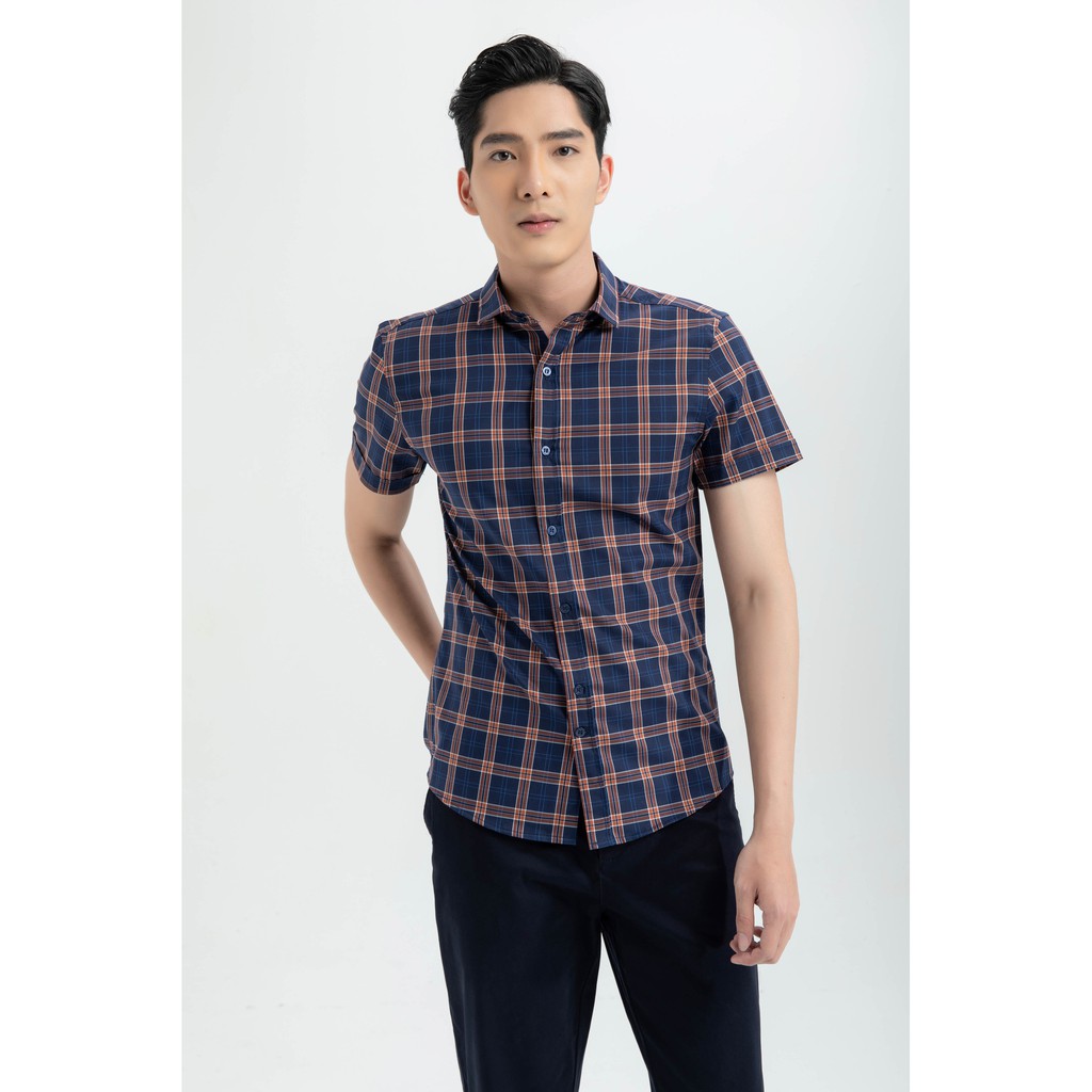 Áo sơ mi kẻ tay ngắn nam IVY moda MS 16E2901 | BigBuy360 - bigbuy360.vn