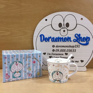 Cốc Sứ 300ML Kèm Thìa Doremon Doraemon