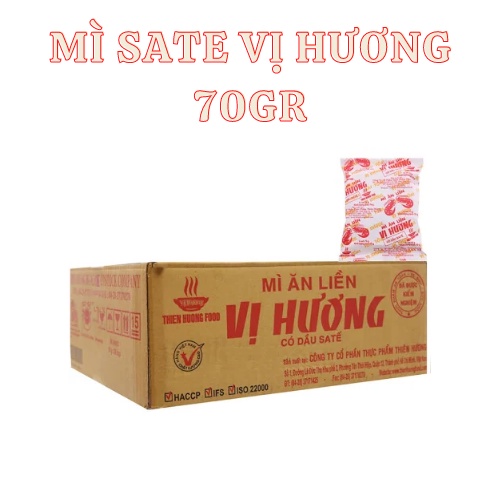 Thùng 30 gói mì sate Vị Hương 70gr