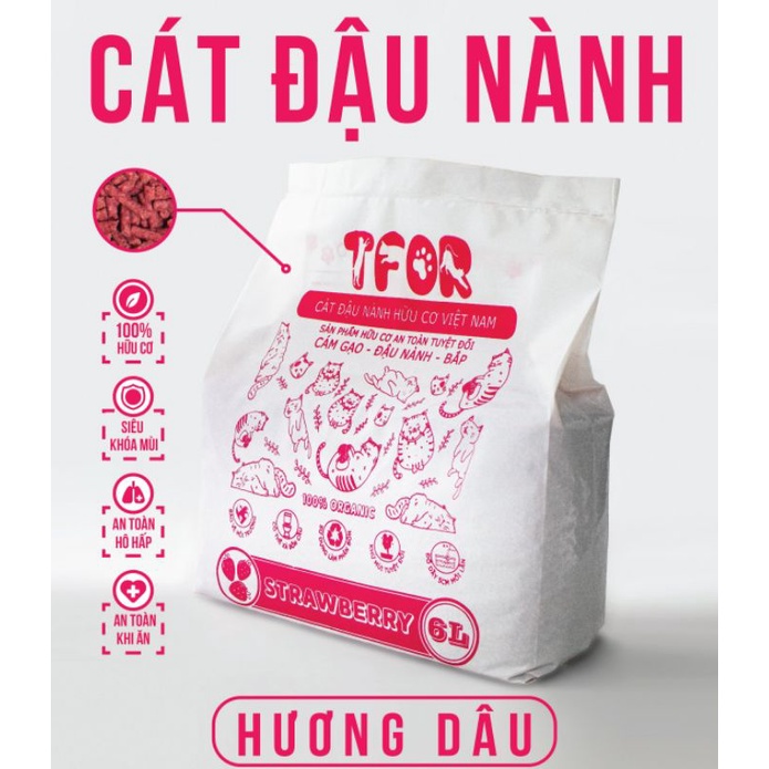 Cát đậu nành TFOR 6L - Cát đậu nành hữu cơ Việt Nam
