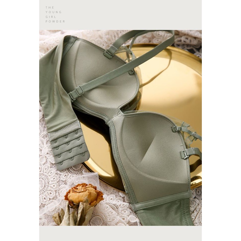 [mua Áo tặng Quần]Áo Lót Đúc Su Không Gọng Phối Ren Nơ Trước Nâng Ngực-AL031 | BigBuy360 - bigbuy360.vn