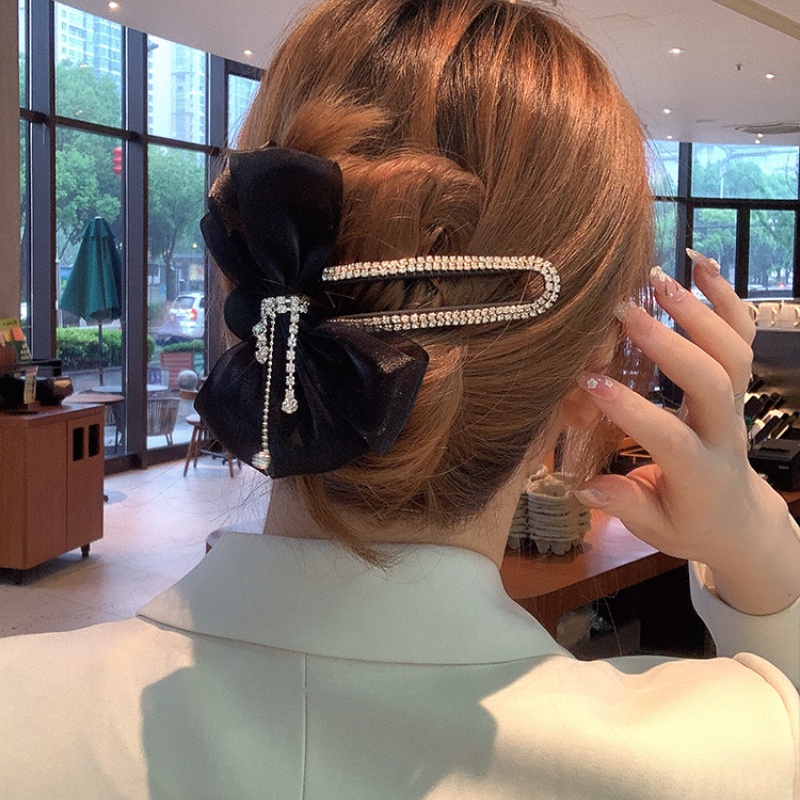 Kẹp Tóc Hình Cá Mập Đính Đá Lấp Lánh Phong Cách Hàn Quốc 2022