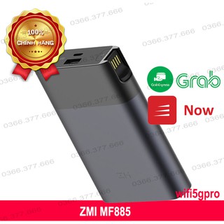 Zmi mf885 phát wifi từ sim 3g/4g kiêm sạc dự phòng 10000mah