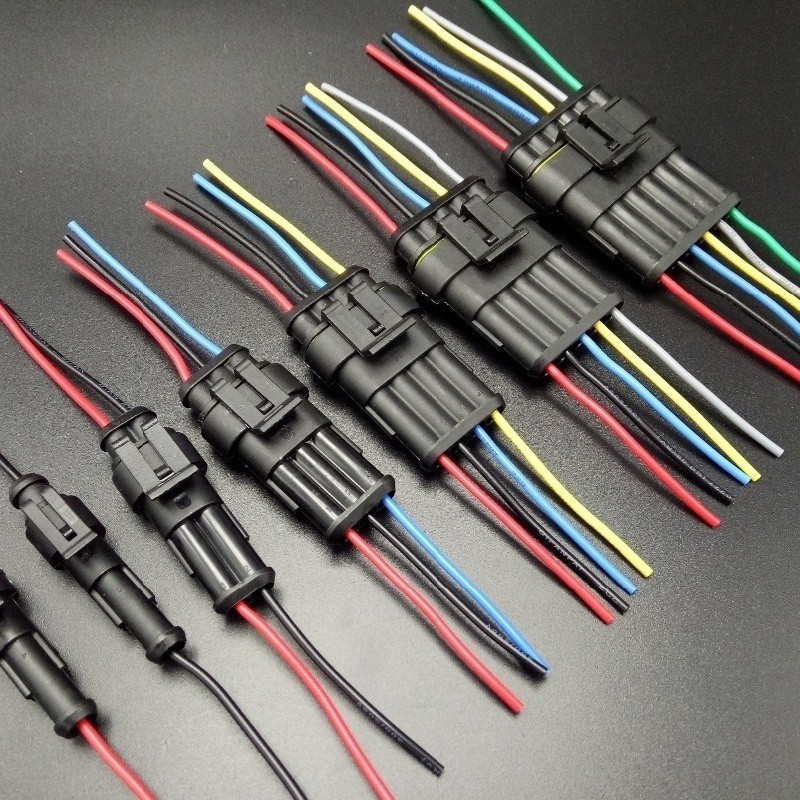 Đầu nối dây điện 1 / 2 / 3 / 4 / 5 / 6 pin chống thấm nước thích hợp cho xe hơi / xe tải