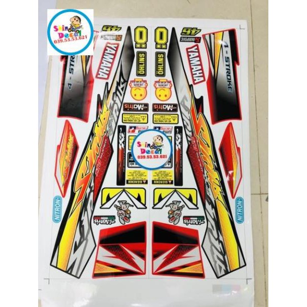 Tem rời sirius đỏ đen 3 lớp ko bay màu