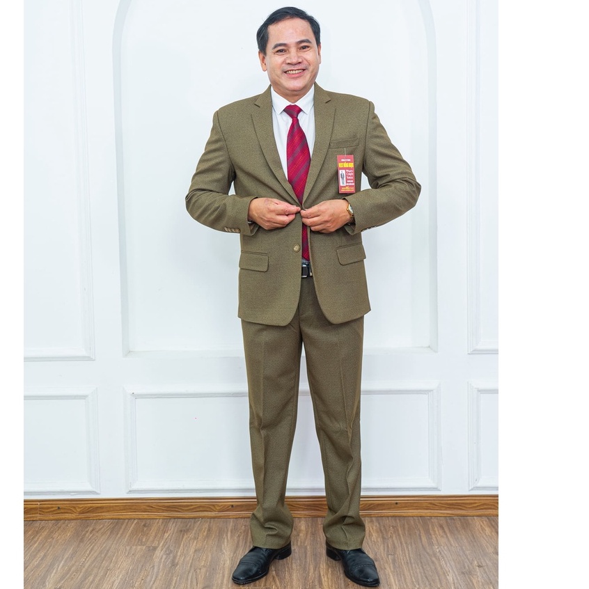 bộ vest nam trung niên 2 lớp dầy dặn,phù hợp đi dự tiệc, sự kiện