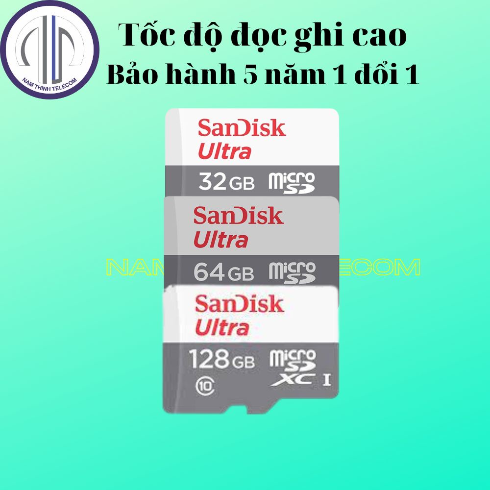 Thẻ nhớ 32GB 64GB 128GB chính hãng chuyên dùng cho camera microSD tốc độ đọc ghi cao