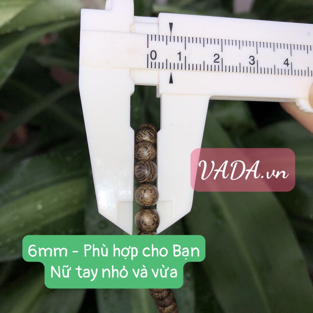 Vòng tay chuỗi Trầm Hương Thiên Nhiên 108 hạt đủ size 6-7-8mm cho nam nữ hàng Cao Cấp giá sỉ tại VADA.vn