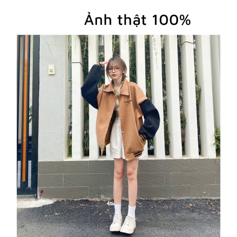 Áo Khoác Bomber chất Dạ lót dù Thêu chữ TUREKING ETC 🧸 Nam nữ unisex/Bomber Jacket form rộng Ulzzang ❤️ Jaystoree2