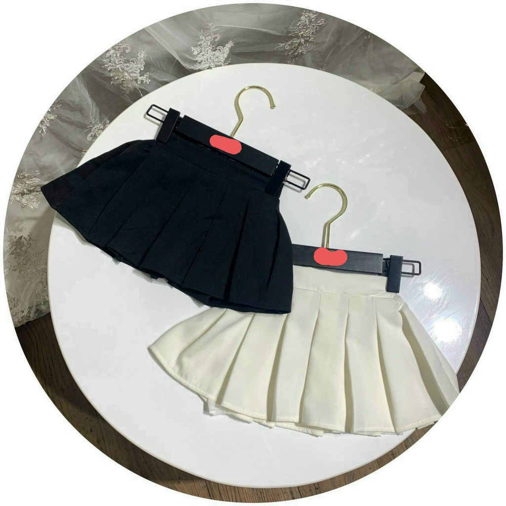 Chân váy xếp ly thời trang cho bé gái 8 - 15 kg kèm quần trong.