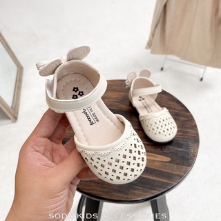 (Ảnh thật) Dép sandal lỗ tai thỏ nơ