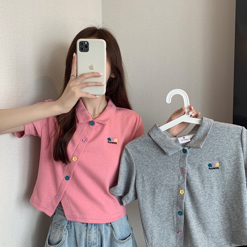 Áo kiểu SUXI ngắn tay dáng rộng đơn giản thời trang mùa hè dành cho nữ