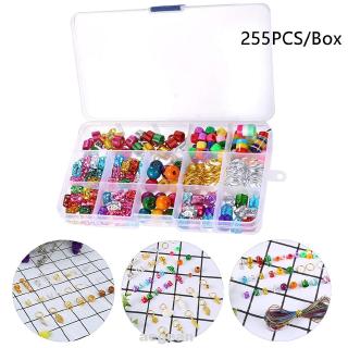 255pcs/box Crown Mixed Accessories Braid Charm Metal Fashion Hair Jewelry Ring