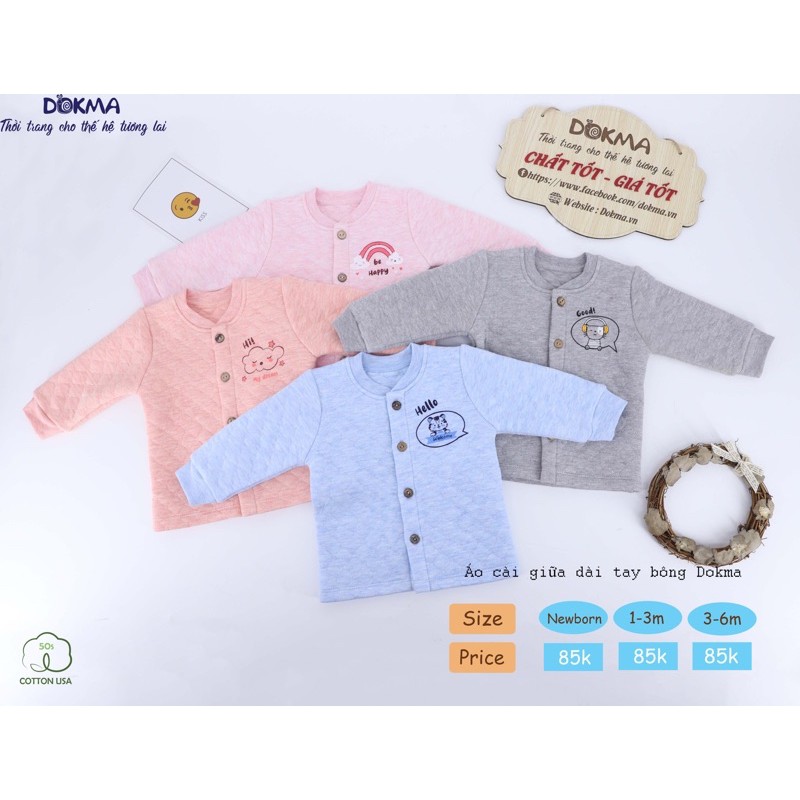 Áo bật bông sơ sinh