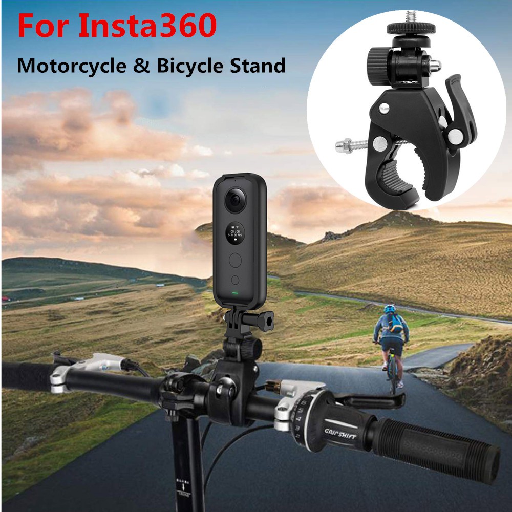 Giá đỡ camera hành trình dạng kẹp gắn ghi đông xe đạp cho Insta360 Insta360 ONE X X2 R GO 2