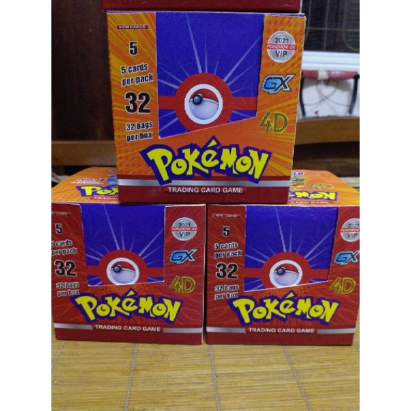 01 hộp thẻ bài pokemon sưu tầm độc đáo 32 bộ( 250 thẻ bài đẹp)