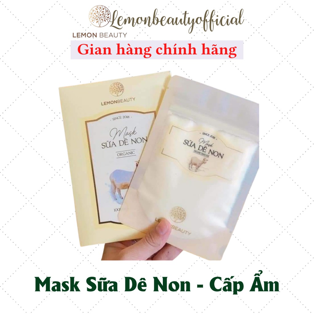 (hết)MASK BỘT SỮA DÊ NON  LEMONBEAUTY