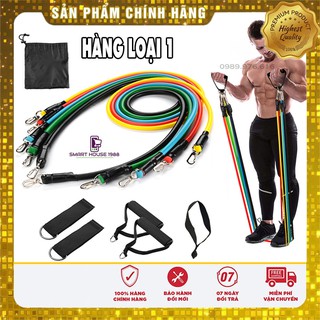 [❤️LOẠI XỊN❤️] BỘ 5 DÂY NGŨ SẮC TẬP FULL BODY ĐÀN HỒI KHÁNG LỰC 11 MÓN TẬP GYM TẠI NHÀ TIỆN LỢI