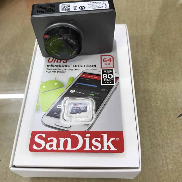 Camera hành trình Ô tô 1296P Xiaomi (xám)+Kèm thẻ Micro 64GB | BigBuy360 - bigbuy360.vn