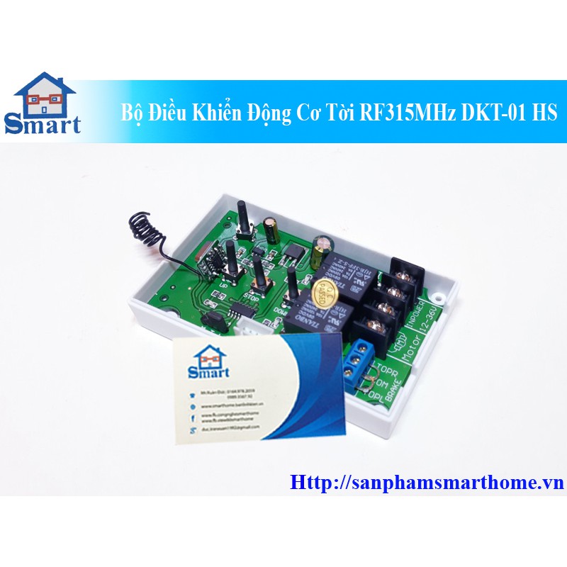 BỘ ĐIỀU KHIỂN ĐỘNG CƠ TỜI RF315MHZ DKT-01