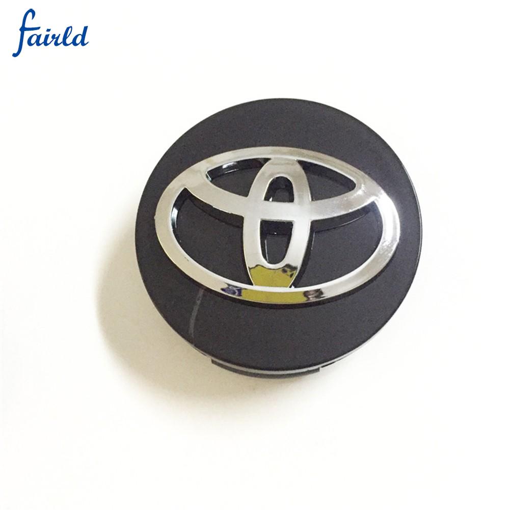 Set 4 Logo 62mm Gắn Trang Trí Trục Bánh Xe Hơi Toyota