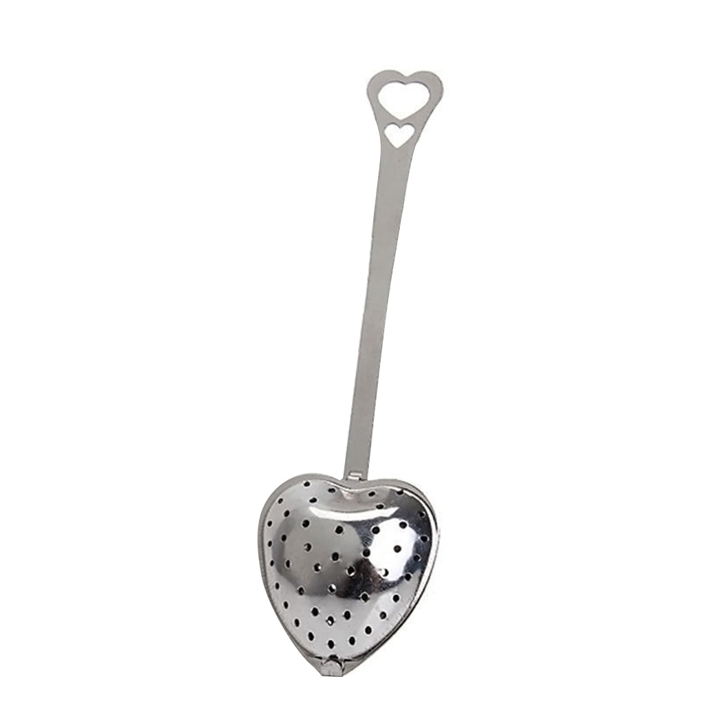 Heart Shape Stainless Steel Tea Infuser Spoon Strainer Steeper Handle Tea Strainer Tool【vollter1】