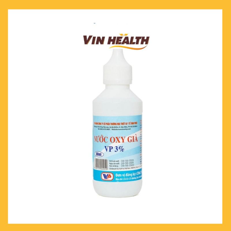 NƯỚC OXY GIÀ VĨNH PHÚC 3%, Chai 60ml